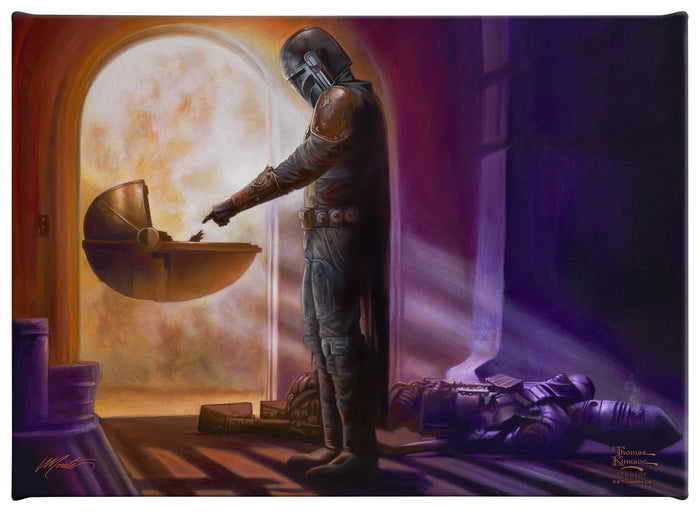 <em>The Mandalorian</em>™ - Turning Point - 10" x 14" Gallery Wrapped Canvas - Art Of Entertainment