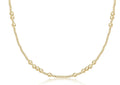 Enewton 17" Choker Beaded Hope Unwritten Gold 3mm by Presence of Piermont