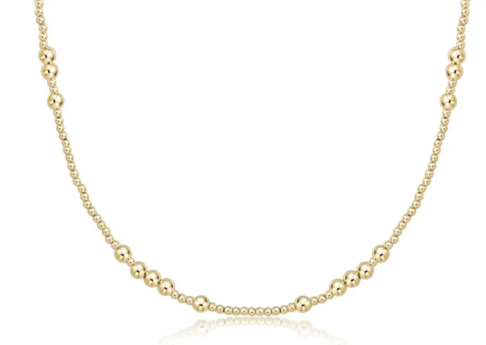 Enewton 17" Choker Beaded Hope Unwritten Gold 3mm by Presence of Piermont