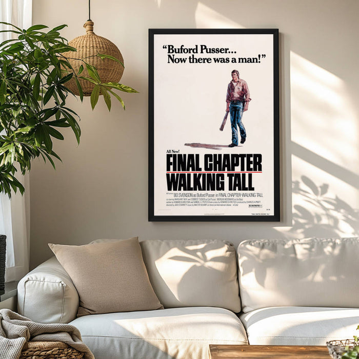 "Final Chapter: Walking Tall" (1977) Framed Movie Poster