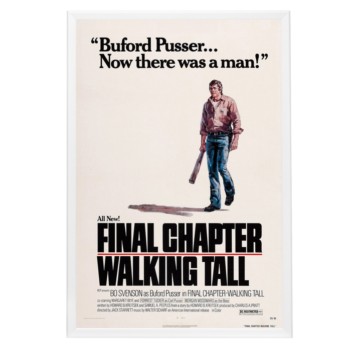 "Final Chapter: Walking Tall" (1977) Framed Movie Poster