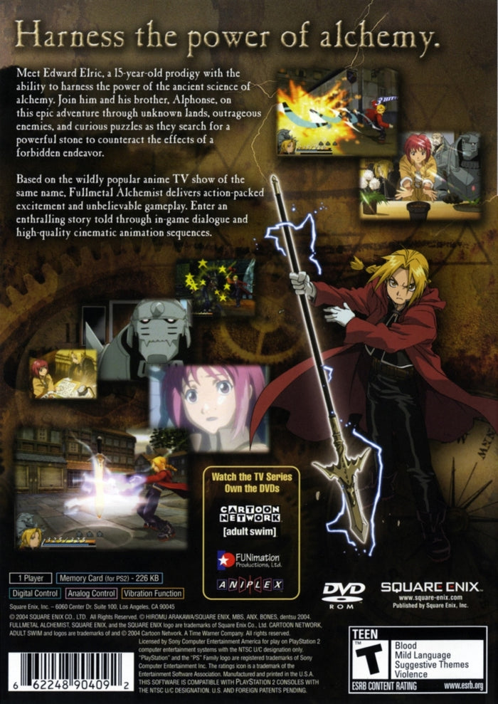 Full Metal Alchemist: The Broken Angel PS2 - Video Game - Used - CaveGamers - Image 2