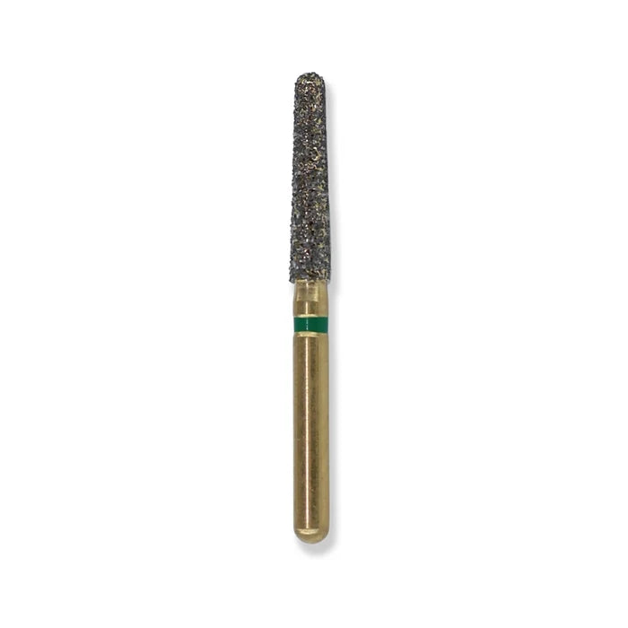 G/198-019S | (856)  10-Pk , Multi use Gold Diamond Burs (Round End Taper Shaped)