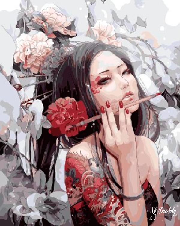 Girl With The Dragon Tattoo - Dr-Arty™ - Paint By Numbers Set