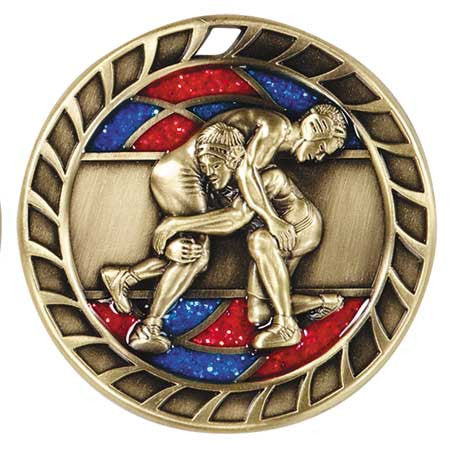 Glitter Sport Medals - Wrestling