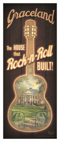 Graceland 50th Anniversary - 30" x 12" Wood Sign 97923