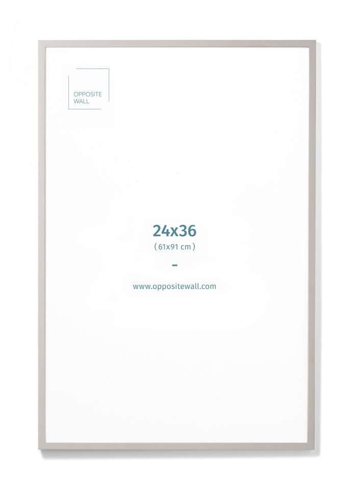 Gray Wood Frame, 24x36 in | 61x91 cm