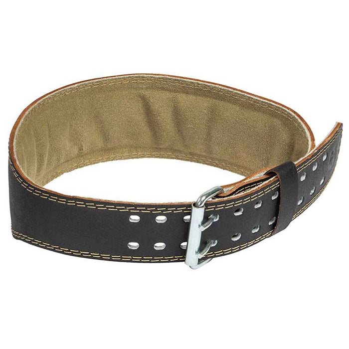 Harbinger 4" Padded Weight-Lifting Leather Belt