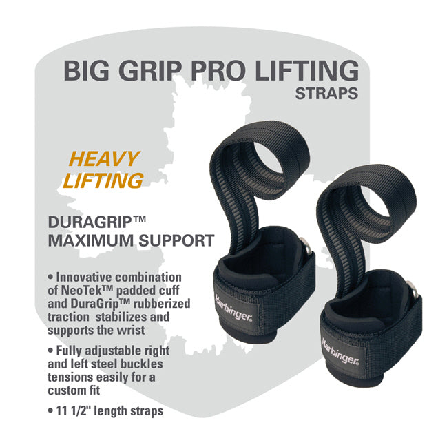 Harbinger Big Grip Pro Lifting Straps