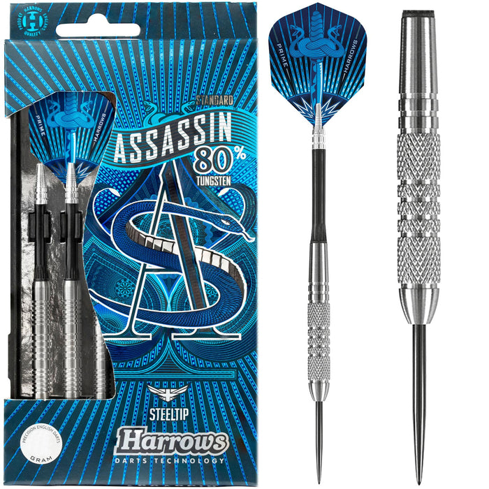 Harrows Assassin 80% Tungsten Steeltip Darts - 22g