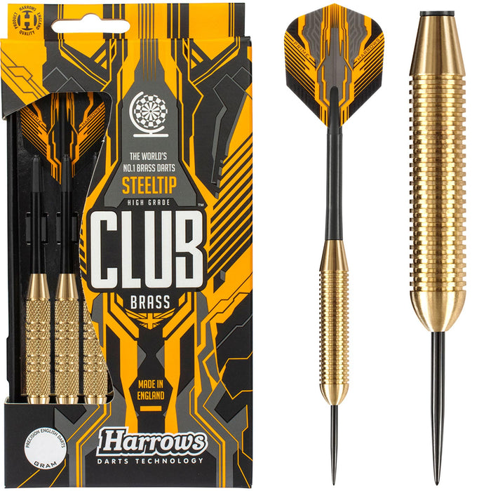 Harrows Club Brass Steeltip Darts - 25g