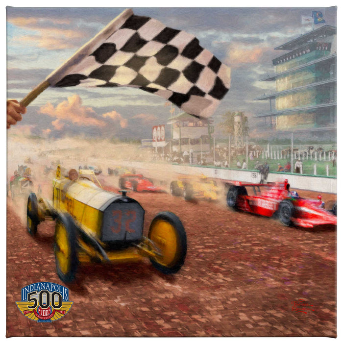 Gallery Wrapped Canvas Indy 500 (Set of 3) - 14 x 14 Gallery Wrapped Canvas