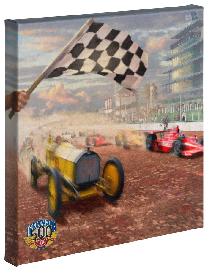 Indy 500 (Set of 3) - 14 x 14 Gallery Wrapped Canvas - 14" x 14" Gallery Wrapped Canvas - ArtOfEntertainment.com