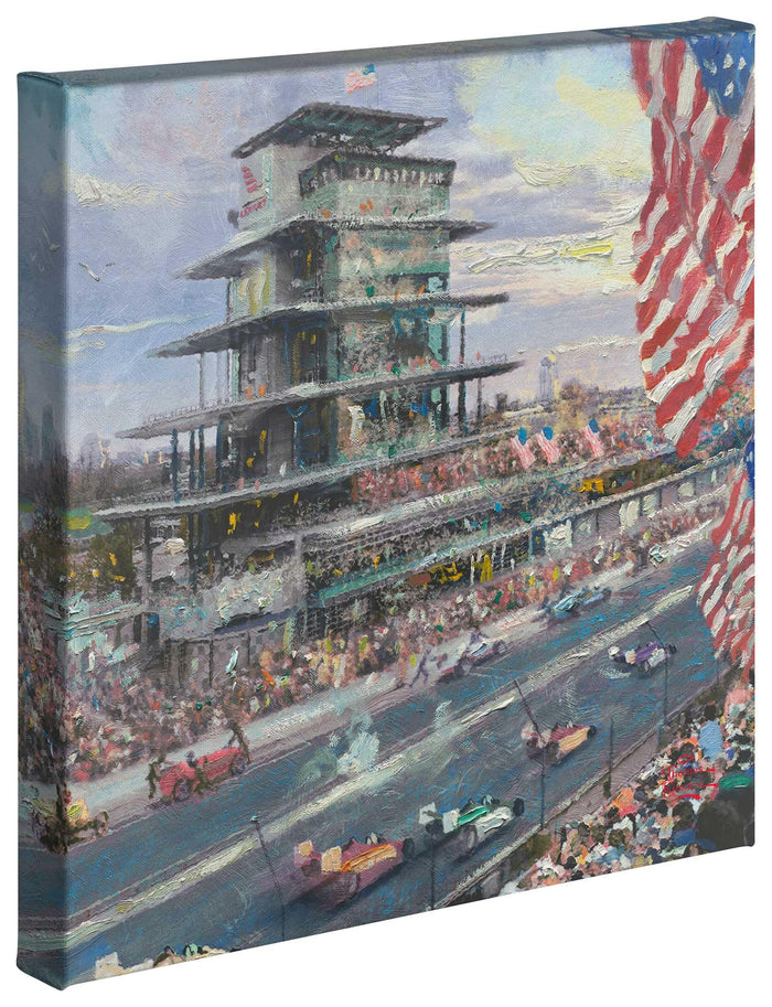 Indy 500 (Set of 3) - 14 x 14 Gallery Wrapped Canvas - 14" x 14" Gallery Wrapped Canvas - ArtOfEntertainment.com