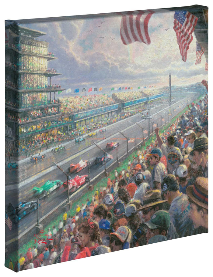 Indy 500 (Set of 3) - 14 x 14 Gallery Wrapped Canvas - 14" x 14" Gallery Wrapped Canvas - ArtOfEntertainment.com