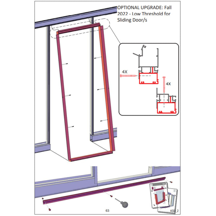 Janssens | Low Threshold Kit for Sliding Door(s) - MyGreenhouseStore.com