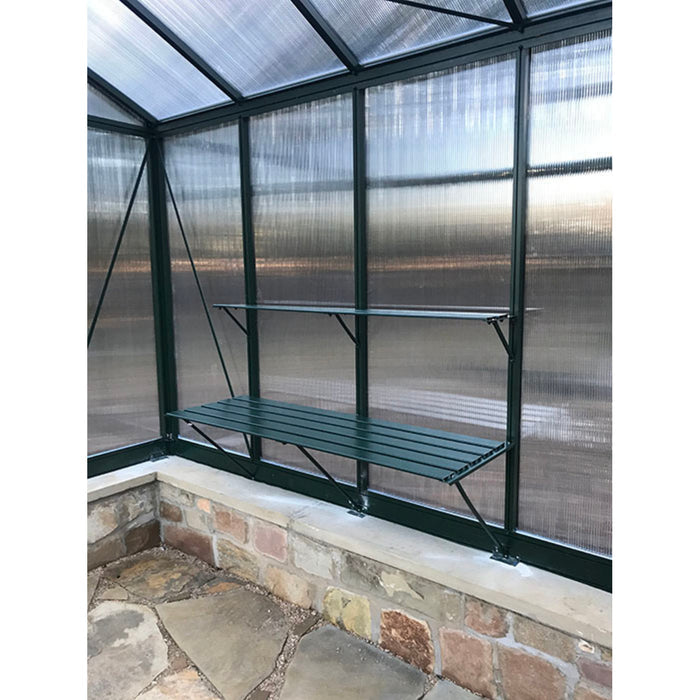 Janssens | Victorian Greenhouse Slat Shelving - MyGreenhouseStore.com