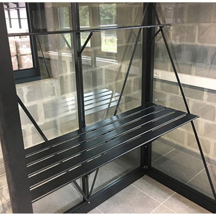 Janssens | Victorian Greenhouse Slat Shelving - MyGreenhouseStore.com