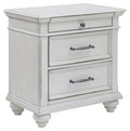 Kanwyn B777-93 Whitewash Three Drawer Night Stand