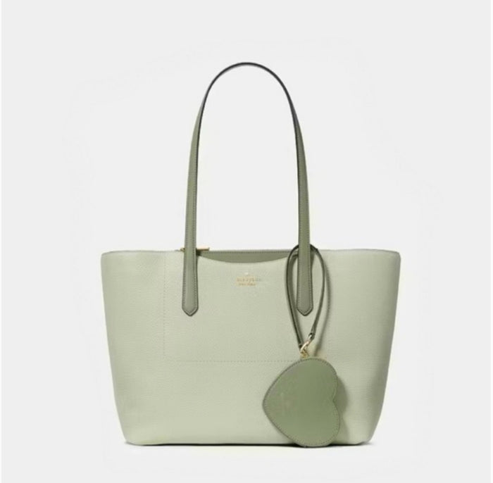 Kate Spade pebbled Leather light olive