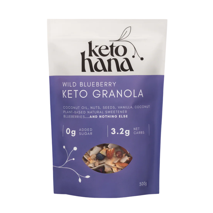 Keto Hana Keto Friendly Granola Wild Blueberry 300g
