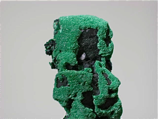 Malachite on and after Azurite, New Cornelia Mine, Ajo, Arizona Miniature 2 x 2.5 x 4.3 cm $250. Online 12/1