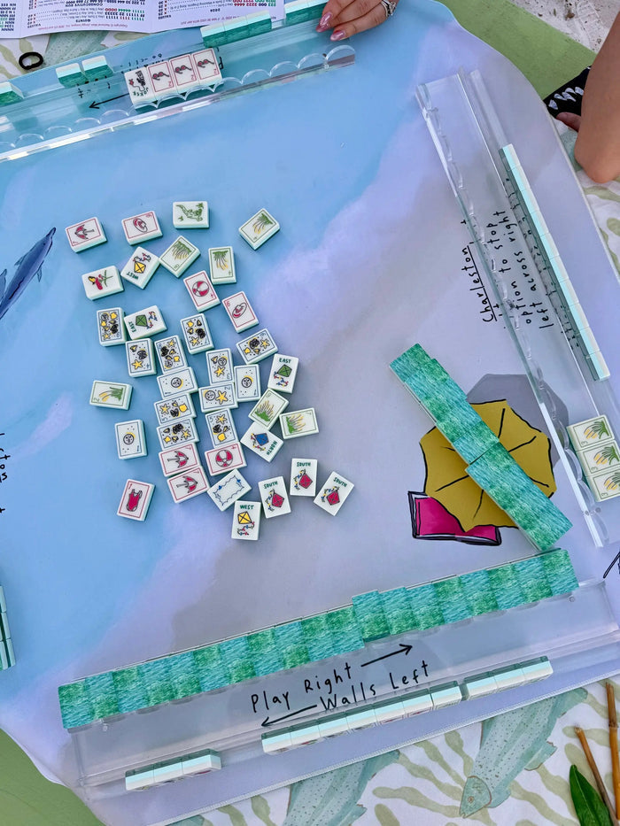 Marilu Doodles Emerald Coast Mahjong Mat by Marilu Doodles