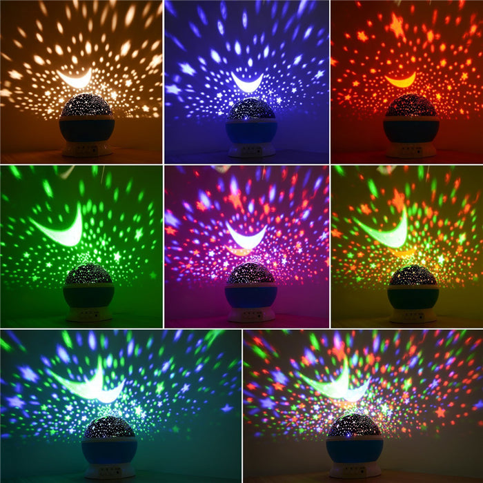 Moon & Stars Rotating Projector
