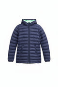 MOUNTAIN WAREHOUSE Kid's Navy Blue Puffer Coat Jacket Size Age 7-8 (USED) Some Interior Staining