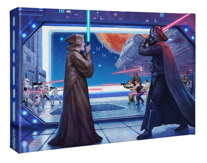 Obi-Wan’s™ Final Battle - 10" x 14" Gallery Wrapped Canvas - Art Of Entertainment