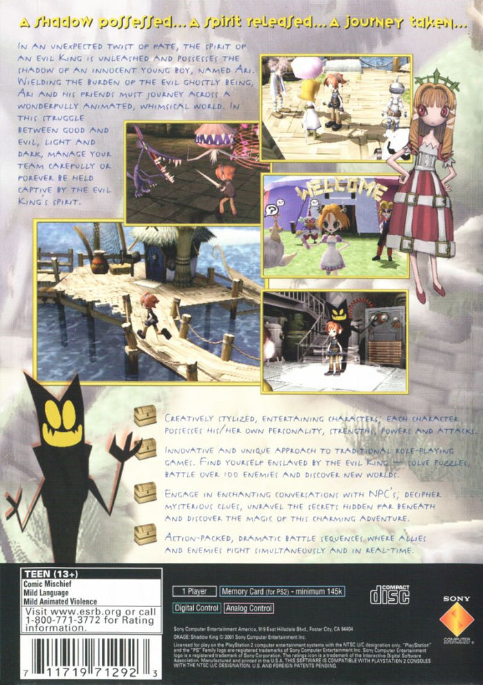 Okage: Shadow King PS2 - Video Game - Used - CaveGamers - Image 2