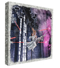On the Run - 14" x 14" Metal Box Art