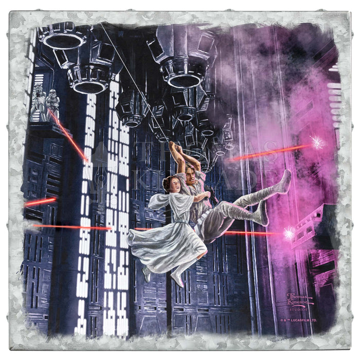 On the Run - 14" x 14" Metal Box Art