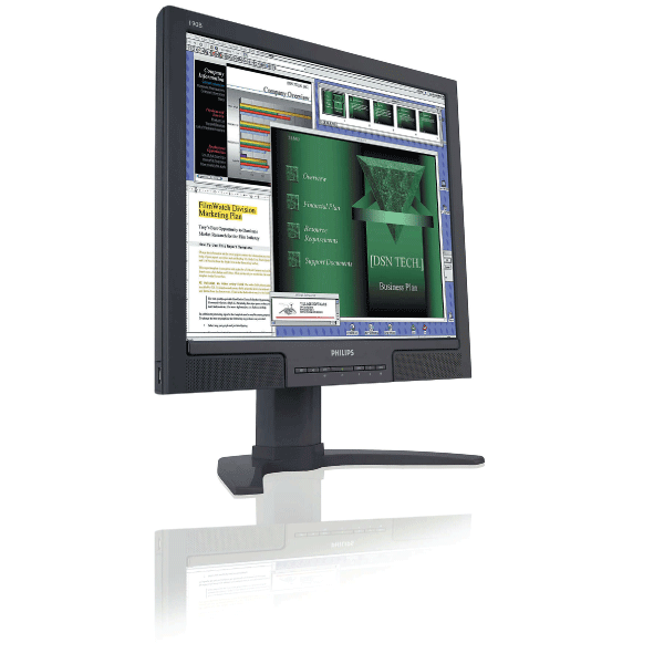 Philips 190B 19" 1280x1024 5ms 5:4 VGA DVI LCD Speakers Monitor | NO STAND 3mth Wty