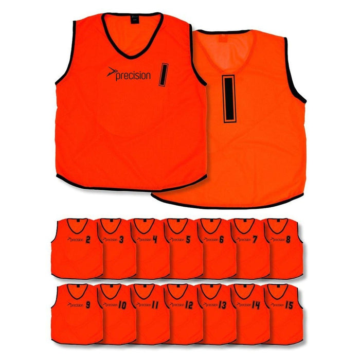 Precision Adult Mesh 1-15 Train Bib Orng