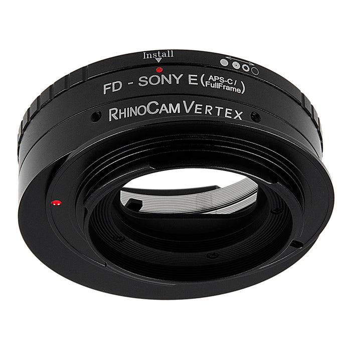RhinoCam Vertex Rotating Stitching Adapter, Compatible with Canon FD & FL 35mm SLR Lens to Sony Alpha E-Mount (APS-C Only) Mirrorless Cameras