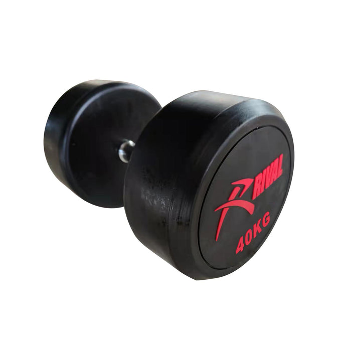 Rival Round Rubber Dumbbells - 40kg Pair