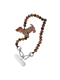 Solar Eclipse - Hand-painted Dachshund Bracelet Phone Chain by Solar Eclipse