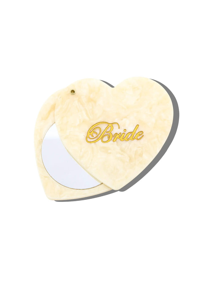 Solar Eclipse - Hand-painted Bride Compact Mirror | Eco-Friendly by Solar Eclipse