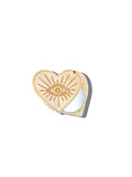 Solar Eclipse - Hand-painted Celestial Heart Compact Mirror | Eco-Friendly by Solar Eclipse