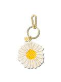 Solar Eclipse - Hand-painted Daisy Bag Charm & Keychain | Eco-Friendly by Solar Eclipse