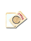 Solar Eclipse - Hand-painted Joker Mahjong Compact Mirror | Eco-Friendly by Solar Eclipse