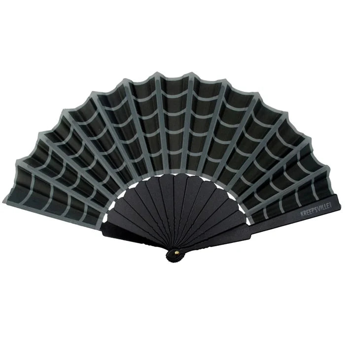 Spiderweb Scallop Fan Black