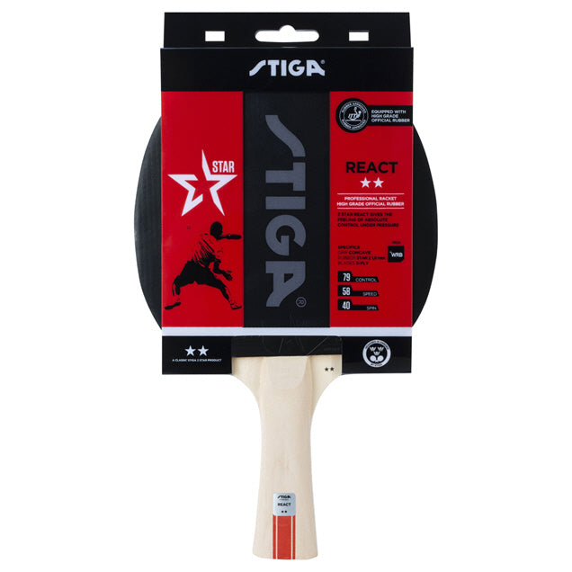 Stiga React 2 Star Table Tennis Bat