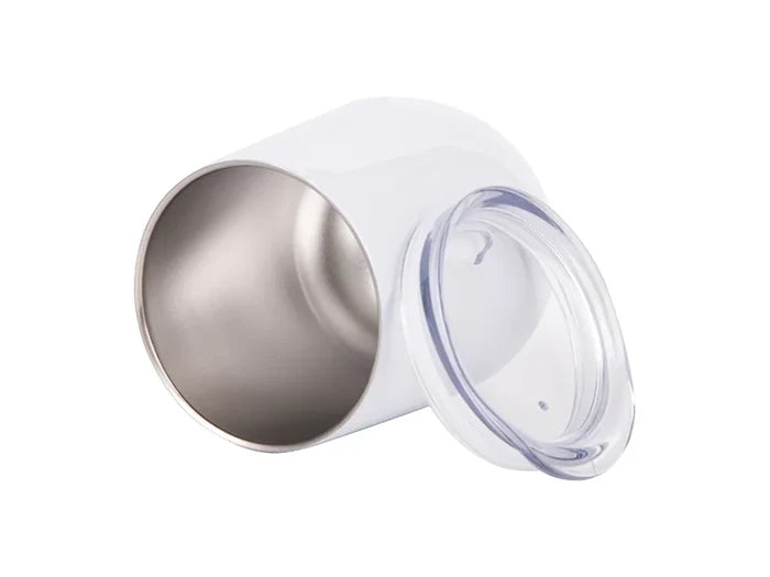 Sublimation 12oz Stainless Steel Stemless Wine Cup (White)