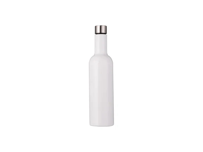 Sublimation 25oz/750ml Stainless Steel Wine Bottle (White)