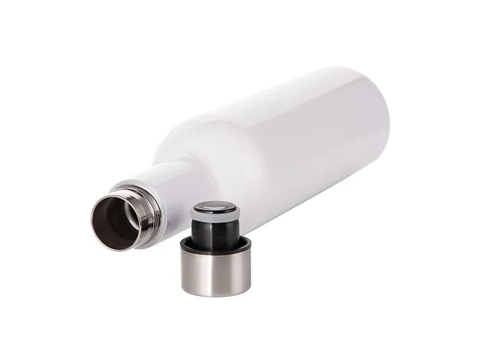 Sublimation 25oz/750ml Stainless Steel Wine Bottle (White)