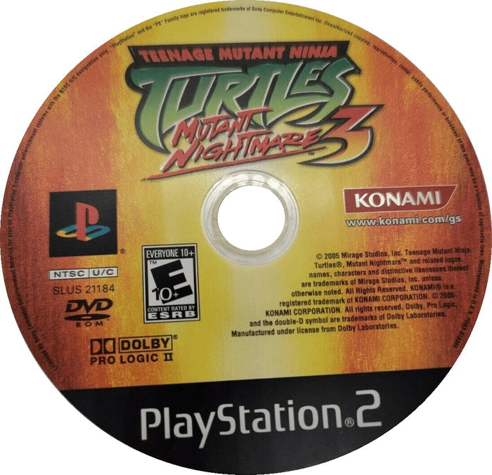 Teenage Mutant Ninja Turtles 3 Mutant Nightmare PS2 - Video Game - Used - CaveGamers - Image 3