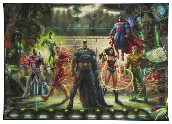 Gallery Wrapped Canvas The Justice League