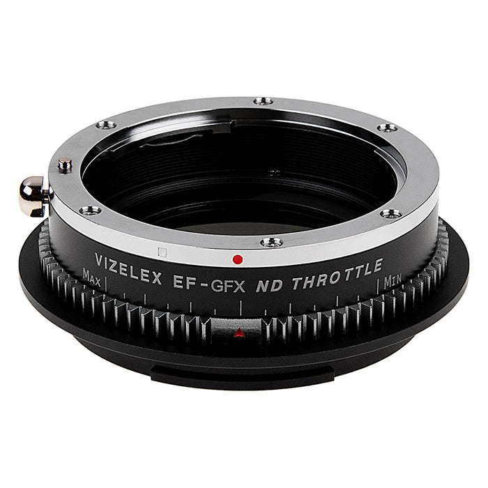 Vizelex ND Throttle Lens Adapter - Compatible with Canon EOS (EF / EF-S) D/SLR Lens to Fujifilm G-Mount Mirrorless Digital Camera with Built-In Variable ND Filter (2 to 8 Stops)